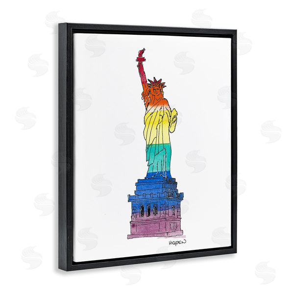 Stupell Industries Mark Higden | Statue Of Liberty Pride Rainbow Wall Art