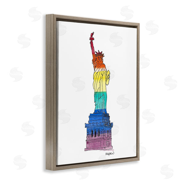 Stupell Industries Mark Higden | Statue Of Liberty Pride Rainbow Wall Art