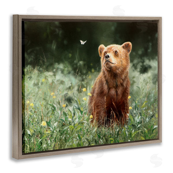 Stupell Industries Mark Kelso | Baby Bear & Butterfly Wall Art
