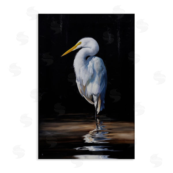 stupell industries Mark Kelso | Balancing Egret Bird Wall Art