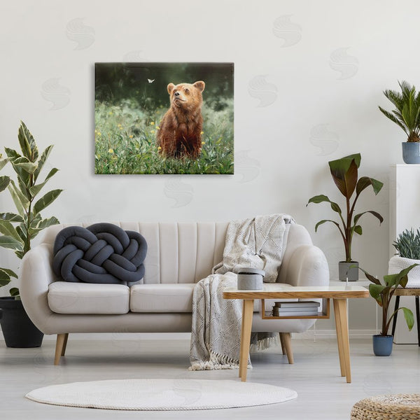 Stupell Industries Mark Kelso | Bear & Butterfly In Meadow Wall Art