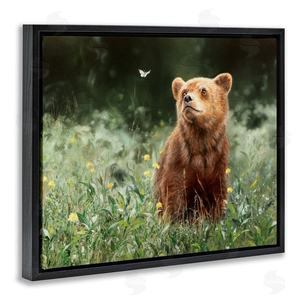 Stupell Industries Mark Kelso | Bear & Butterfly In Meadow Wall Art