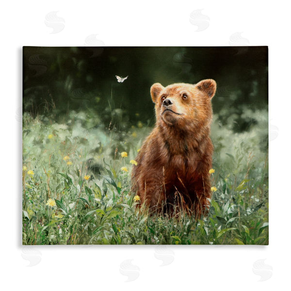 stupell industries Mark Kelso | Bear & Butterfly in Meadow Wall Art