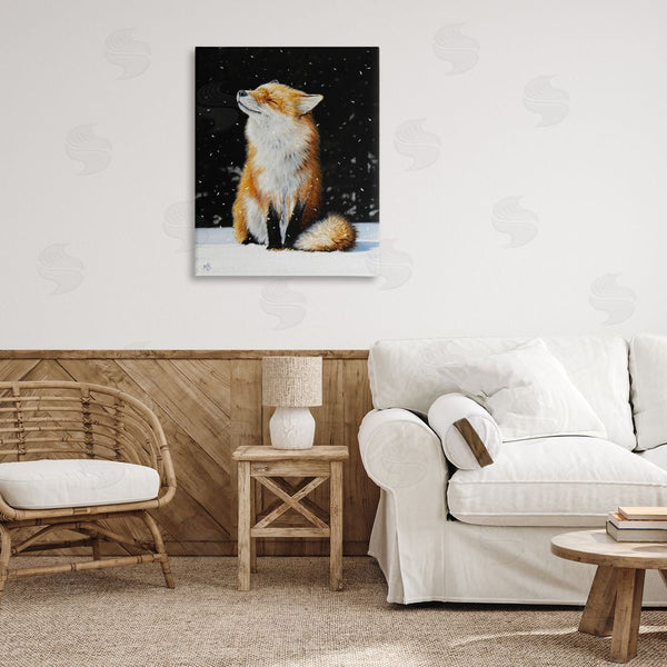 Stupell Industries Mark Kelso | Blissful Fox With Snowflakes Wall Art