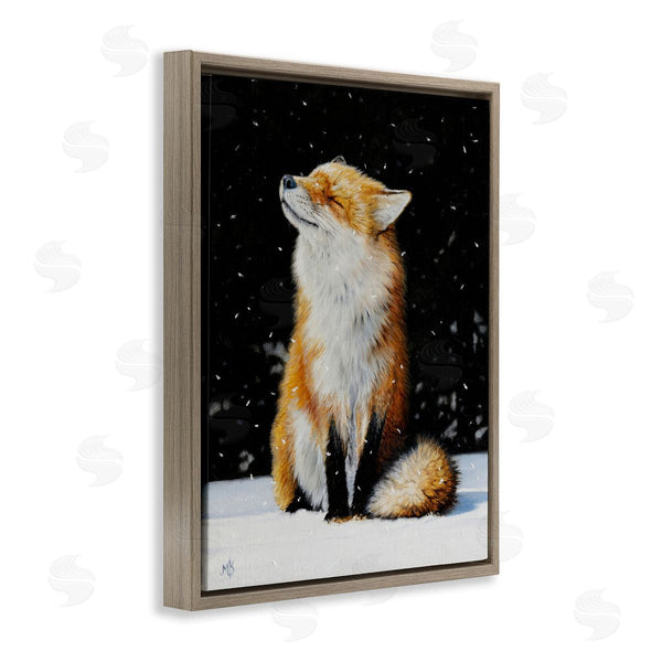 Stupell Industries Mark Kelso | Blissful Fox With Snowflakes Wall Art