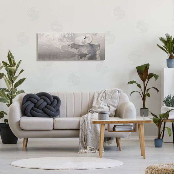 Stupell Industries Mark Kelso | Swan Wingspan On Pond Wall Art