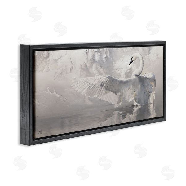 Stupell Industries Mark Kelso | Swan Wingspan On Pond Wall Art