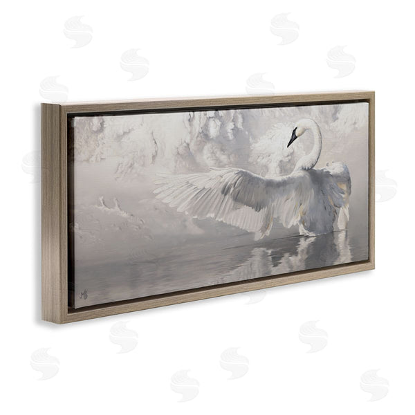 Stupell Industries Mark Kelso | Swan Wingspan On Pond Wall Art