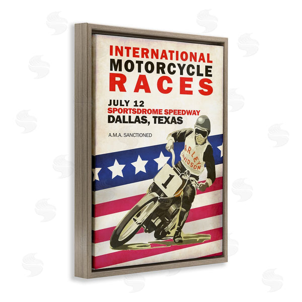 Stupell Industries Mark Rogan | American Motorcycle Sports Race