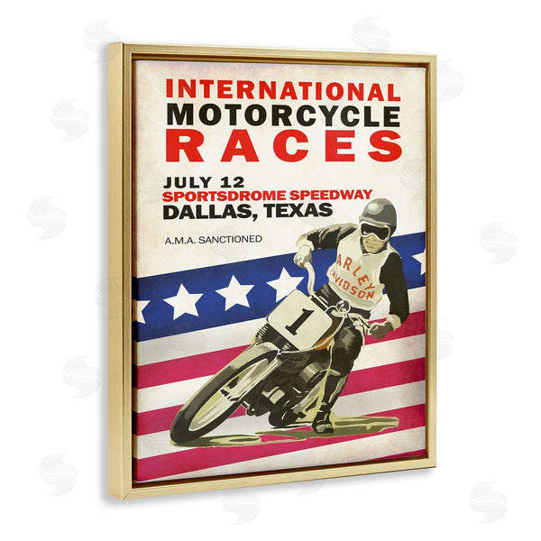 Stupell Industries Mark Rogan | American Motorcycle Sports Race