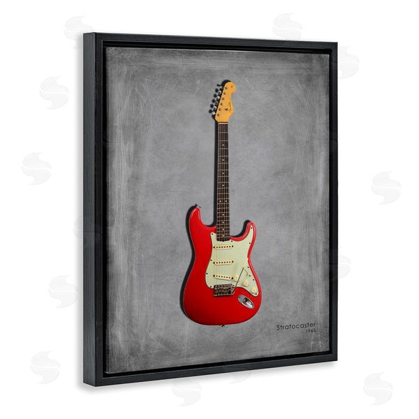 Stupell Industries Mark Rogan | Classic Red Guitar On Grey