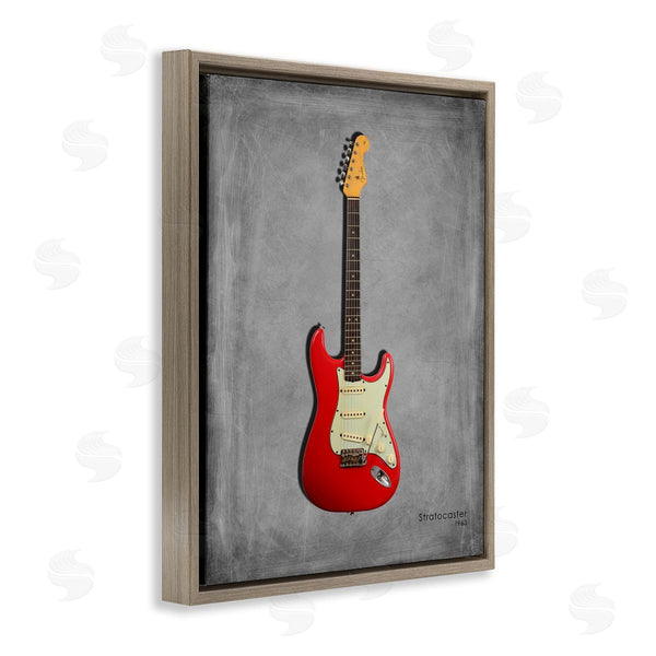 Stupell Industries Mark Rogan | Classic Red Guitar On Grey