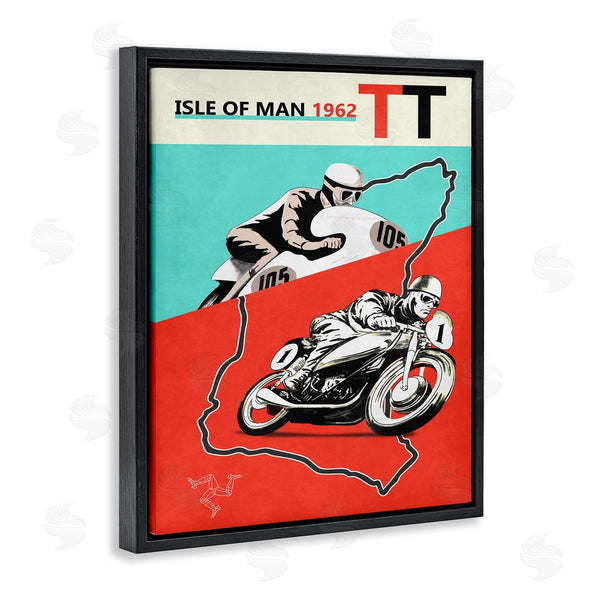 Stupell Industries Mark Rogan | European Grand Prix Advertisement Motorcycle Wall Art