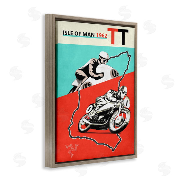 Stupell Industries Mark Rogan | European Grand Prix Advertisement Motorcycle Wall Art