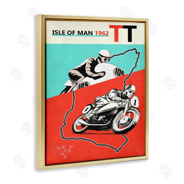 Stupell Industries Mark Rogan | European Grand Prix Advertisement Motorcycle Wall Art