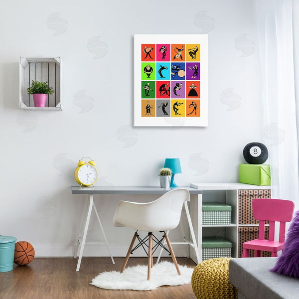 Stupell Industries Mark Rogan | Modern Orchestra Musicians Wall Art