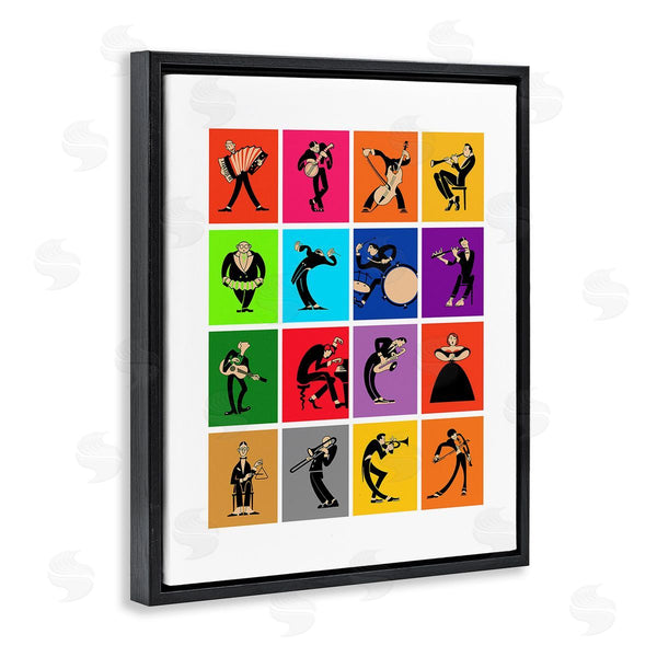 Stupell Industries Mark Rogan | Modern Orchestra Musicians Wall Art