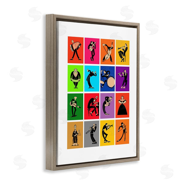 Stupell Industries Mark Rogan | Modern Orchestra Musicians Wall Art