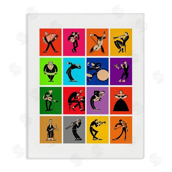 stupell industries Mark Rogan | Modern Orchestra Musicians Wall Art