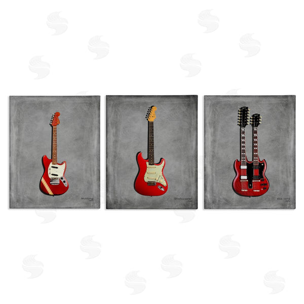 stupell industries Mark Rogan | Red Guitars Collection