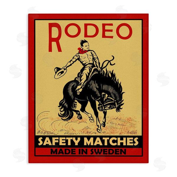 stupell industries Mark Rogan | Rodeo Safety Matches Cowboy Wall Art