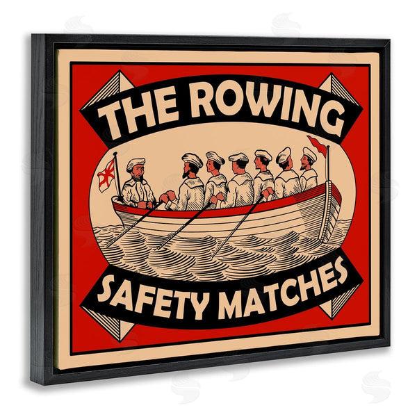 Stupell Industries Mark Rogan | The Rowing Team Safety Matches Vintage Nautical Sport Wall Art