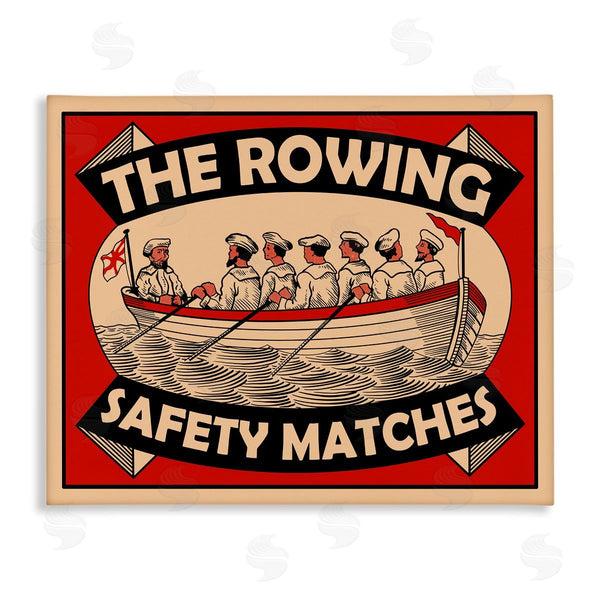 stupell industries Mark Rogan | The Rowing Team Safety Matches Vintage Nautical Sport Wall Art