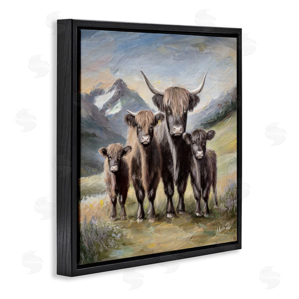 Stupell Industries Marla Rae | Cattle Family In Highlands