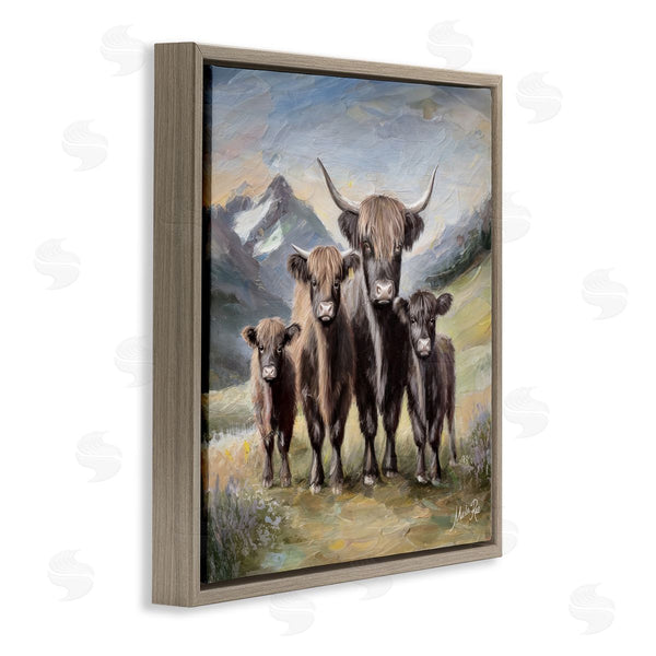 Stupell Industries Marla Rae | Cattle Family In Highlands