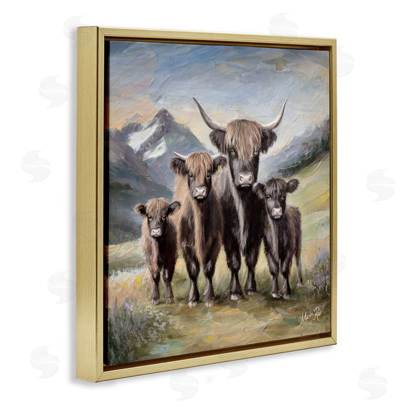Stupell Industries Marla Rae | Cattle Family In Highlands