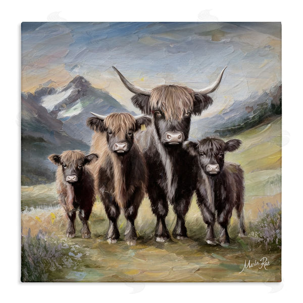 stupell industries Marla Rae | Cattle Family in Highlands