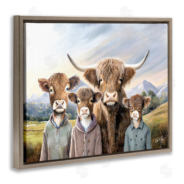 Stupell Industries Marla Rae | Cattle Family Portrait