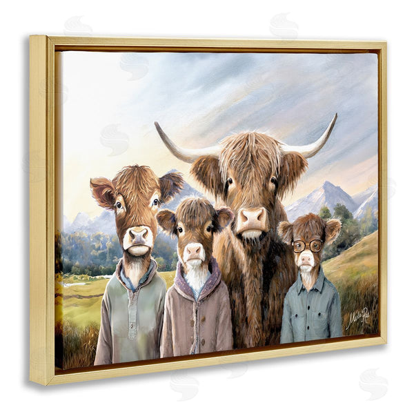 Stupell Industries Marla Rae | Cattle Family Portrait