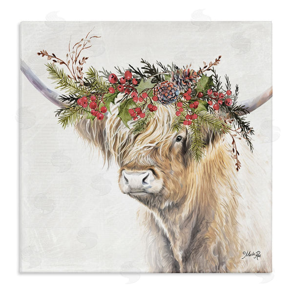 stupell industries Marla Rae | Cattle with Seasonal Berries