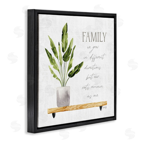 Stupell Industries Marla Rae | Family Grows Different But Roots Remain Quote Green Plant Wall Art