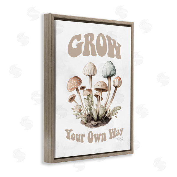 Stupell Industries Marla Rae | Groovy Mushrooms Grow Phrase Wall Art