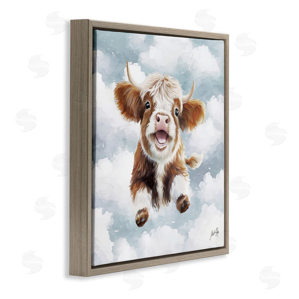 Stupell Industries Marla Rae | Happy Cow Calf In Clouds