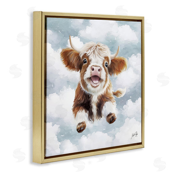 Stupell Industries Marla Rae | Happy Cow Calf In Clouds