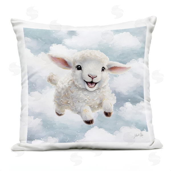 Stupell Industries Marla Rae | Happy Lamb In Clouds Printed Throw Pillow