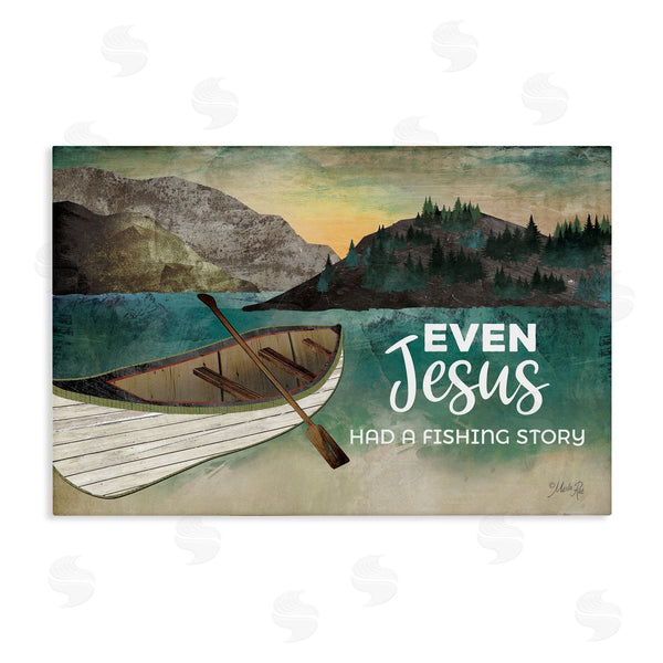 stupell industries Marla Rae | Jesus Had Fishing Story