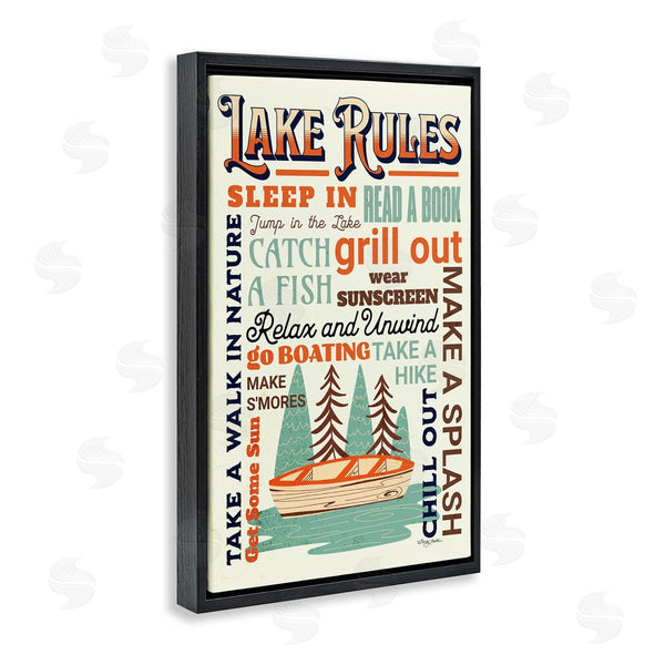 Stupell Industries Marla Rae | Lake Rules Fun Activities Wall Art