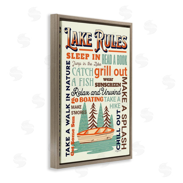 Stupell Industries Marla Rae | Lake Rules Fun Activities Wall Art