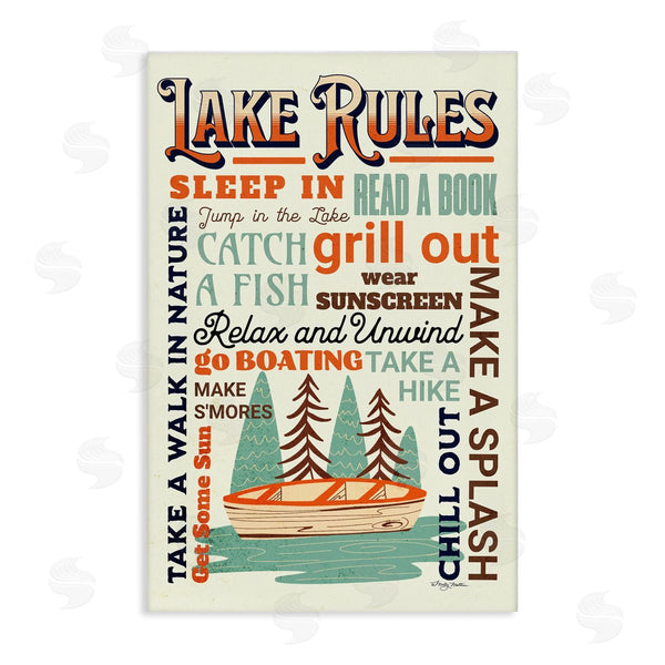 stupell industries Marla Rae | Lake Rules Fun Activities Wall Art