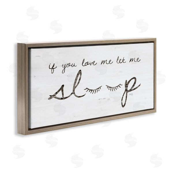 Stupell Industries Marla Rae | Let Me Sleep Phrase With Eyelashes