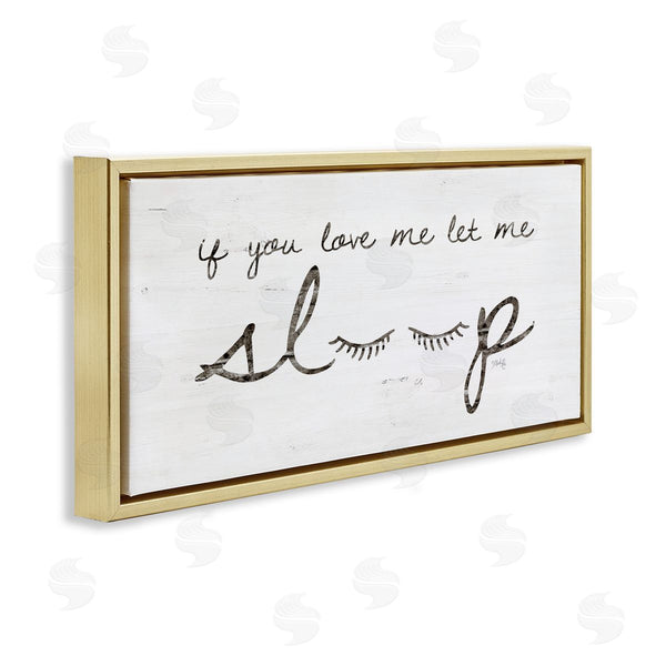 Stupell Industries Marla Rae | Let Me Sleep Phrase With Eyelashes