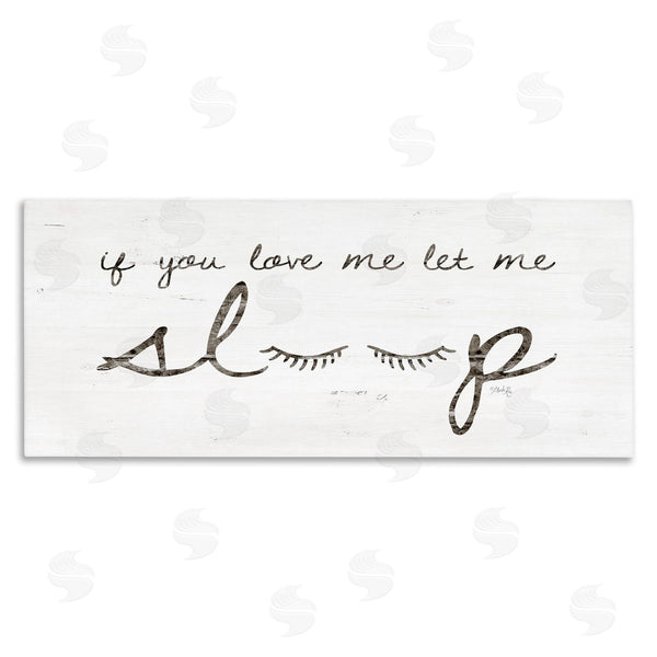 stupell industries Marla Rae | Let Me Sleep Phrase with Eyelashes