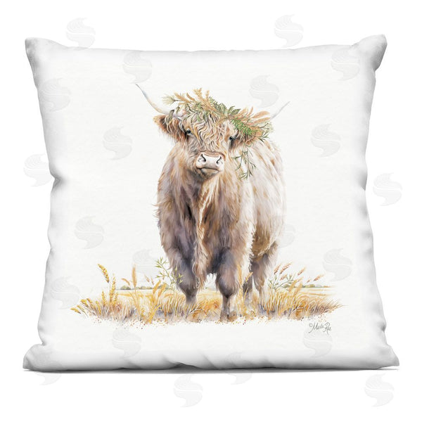 stupell industries Marla Rae | Ollie the Highland Cattle Throw Pillow
