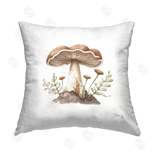 Stupell Industries Marla Rae | Soft Minimal Mushroom Printed Throw Pillow