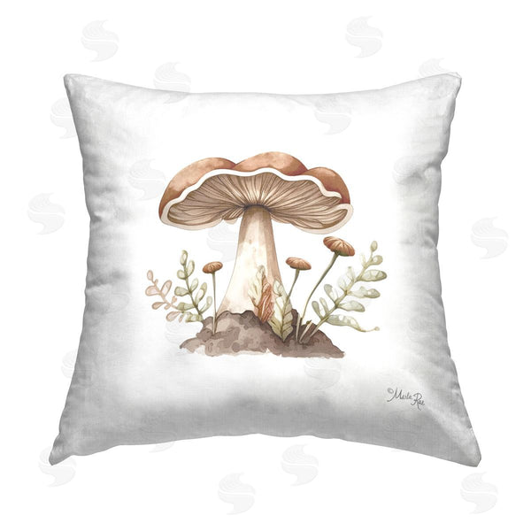 stupell industries Marla Rae | Soft Minimal Mushroom Printed Throw Pillow