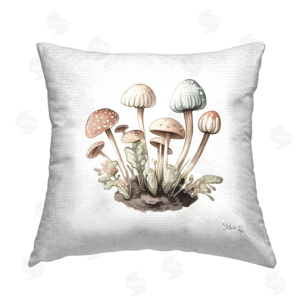 Stupell Industries Marla Rae | Soft Sprouting Mushrooms Printed Throw Pillow